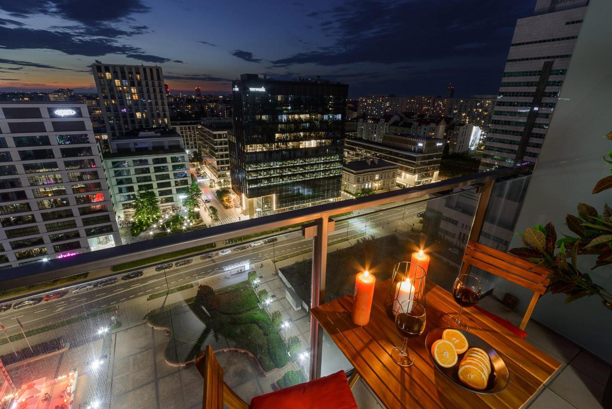 Lumina Apart With Balcony Platinum Tower Warschau Exterior foto