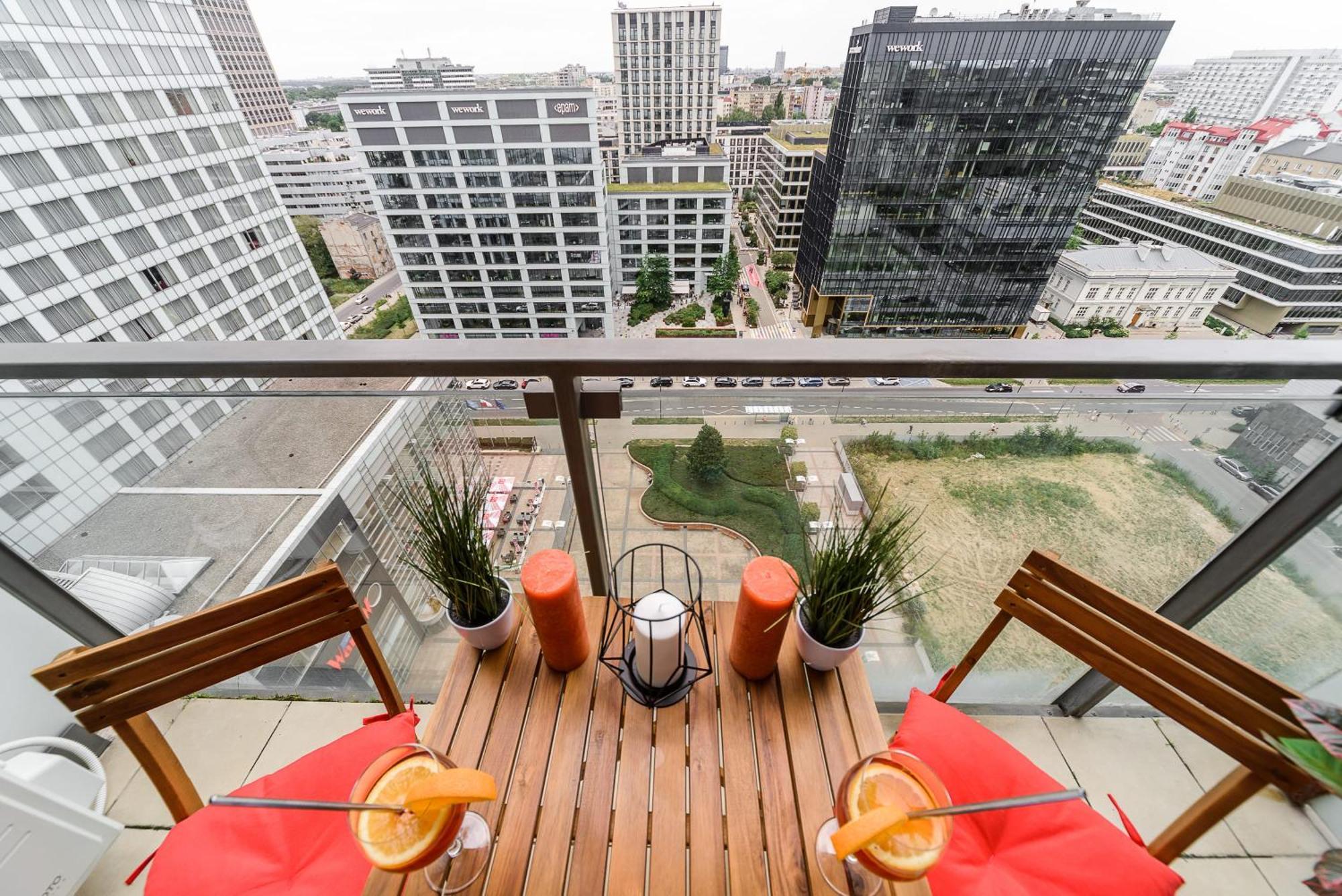 Lumina Apart With Balcony Platinum Tower Warschau Exterior foto