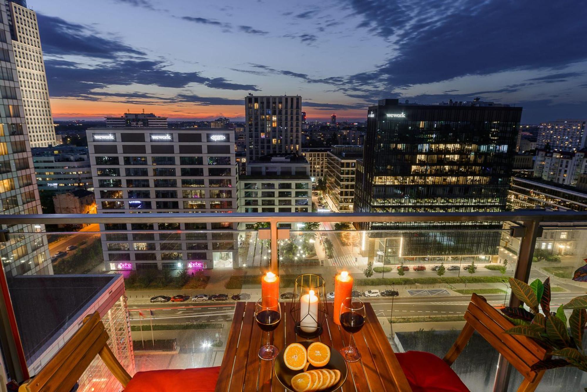 Lumina Apart With Balcony Platinum Tower Warschau Exterior foto