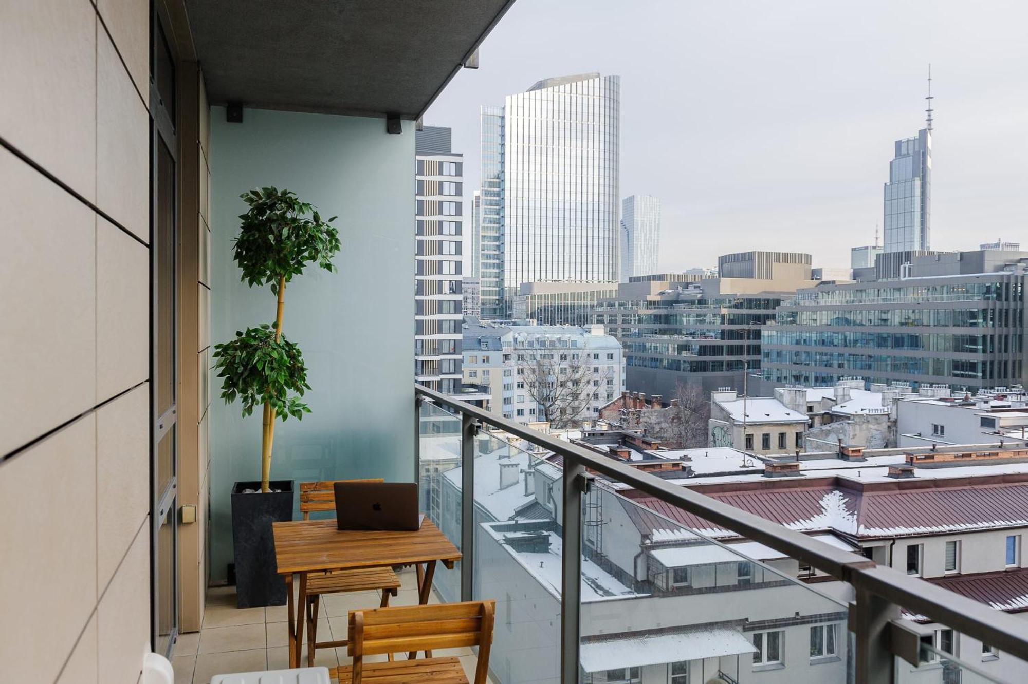 Lumina Apart With Balcony Platinum Tower Warschau Exterior foto